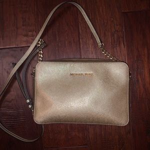 Gold Michael Kors Purse
